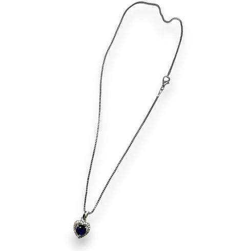 Blue Diamond Sapphire jewellery Set - D86A - 2